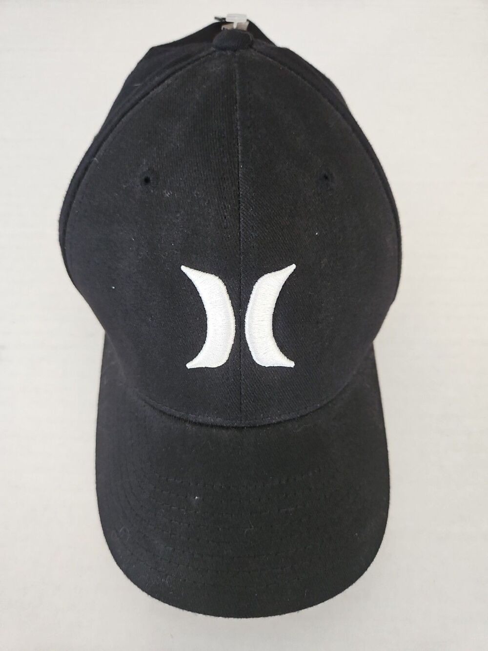 Hurley Flex Fit Black Hat S - M Icon Logo Fall 2011 NWT One And Only Spellout